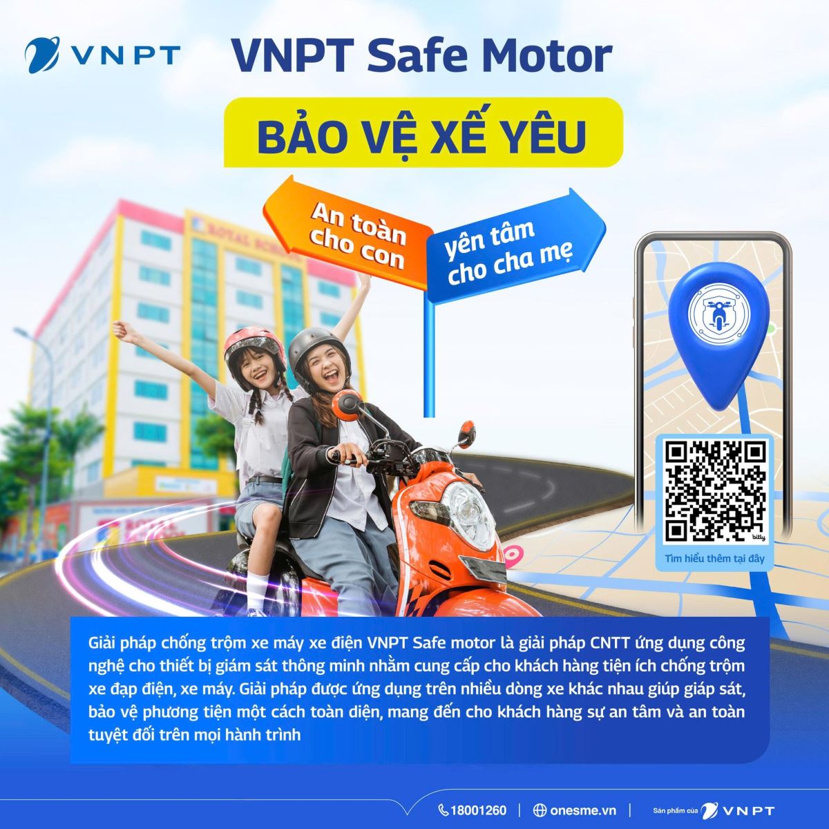 Phụ huynh an tâm với giảm pháp giám sát hành trình VNPT Safe Motor